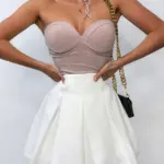 Białe plisowane spodenki LaMilla