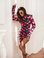 Mini sukienka w kwiaty LaMilla