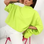 Kimono w kolorze limonkowym