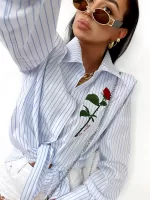 Koszula w niebieski prążek LaMilla