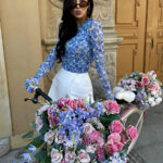 Bluzeczka siateczka w kwiaty LaMilla