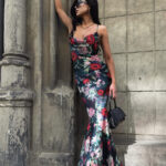 Maxi sukienka w kwiaty LaMilla