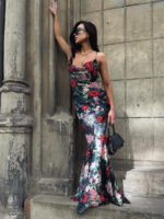 Maxi sukienka w kwiaty LaMilla