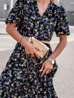 Sukienka w kwiaty Simplicity