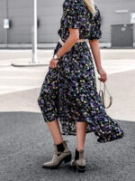 Maxi sukienka w kwiatuszki z wiskozy Simplicity