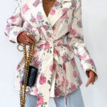 Oversizowa marynarka w kwiaty LaMilla