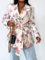 Oversizowa marynarka w kwiaty LaMilla