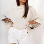 Lniano - wiskozowe kimono