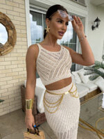 Ażurowy komplet na plażę By Me