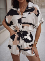 Letni kombinezon z wiskozy z krótką nogawką Xana