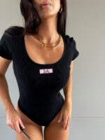 Czarne bawełniane body Lamilla