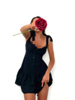 Czarna mini sukienka lamilla