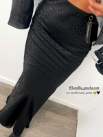 elegancka długa satynowa spódnica lamilla
