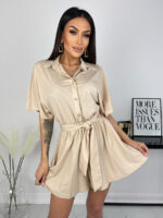 Beżowy kombinezon Lola Fashion