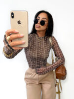 Beżowa siateczka z logiem Lamilla