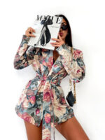 Marynarka w kwiaty jeansowa Lamilla