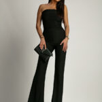 Kombinezon czarny dopasowany Lamilla