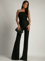 Kombinezon czarny dopasowany Lamilla