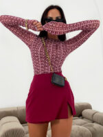 Bluzka Siateczka LaMilla Logo Bordo - obrazek 3