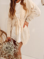 Przedłużany sweter - kardigan polskiej marki TMC