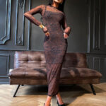 Sukienka siateczka Lamilla gepard