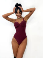Body na ramiączkach Lamilla bordowe