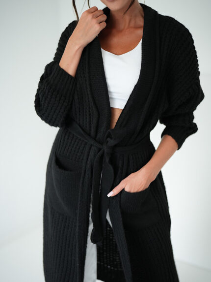 Czarny kardigan TMC