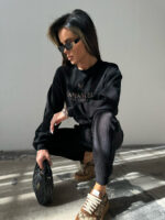 Czarny dres LaManuel Halfway