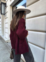 Sweter Bocca bordowy