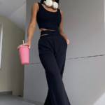 Czarny komplet dresowy Lamilla