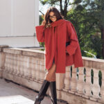 Płaszcz szal LaMilla ceglany