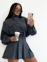 Spodenki plisy LaMilla szare