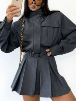 Szare plisowane spodenki LaMilla