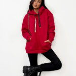 Czerwona bluza LaMilla z kapture