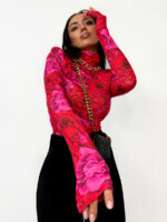 Golf LaMilla w czerwono różowe kwiaty