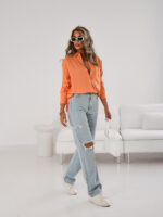 Elegancka pomarańczowa koszula Simplicity