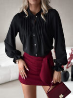 Czarna elegancka bluzka Simplicity