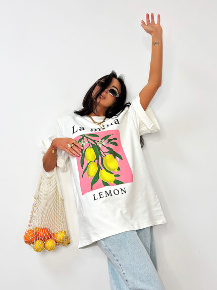 T-shirt z nadrukiem LaMilla Lemon