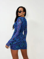 Sukienka LaMilla siateczka habrowe kwiaty