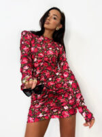 Sukienka LaMilla w czerwone kwiaty