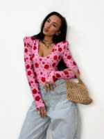 Body LaMilla różowe w kwiaty