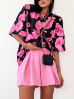 Bluzka LaMilla w różowe kwiaty