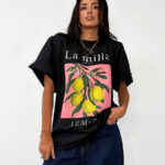 Czarna bluzka Lamilla lemon