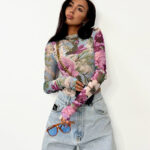 Bluzka siateczka Lamilla w kwiaty