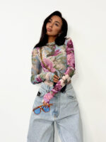 Bluzka siateczka Lamilla w kwiaty