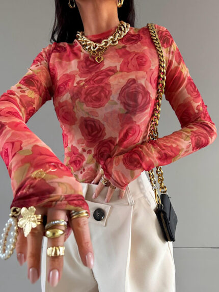 Siateczka LaMilla w kwiaty