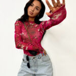 Siateczka LaMilla w kwiaty