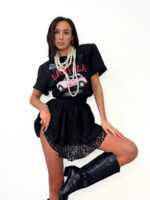 T-shirt LaMilla autko czarny