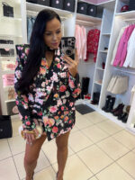 Marynarka Wigilia w kwiaty LaMilla