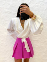 Wiązana bluzka LaMilla biała